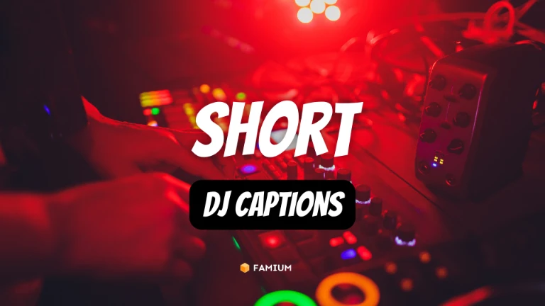 Short DJ Captions for Instagram